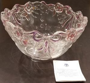Vintage W. Germany Walther-Glas bowl, Romantique